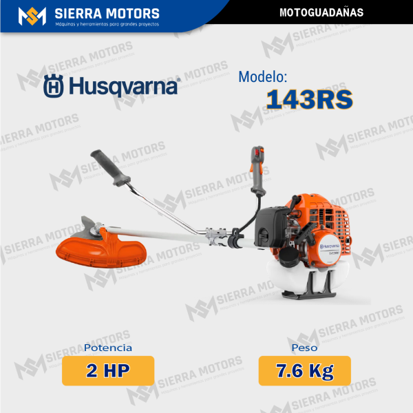 MOTOGUADAÑA HUSQVARNA 143RS 2 HP 1.5 kW