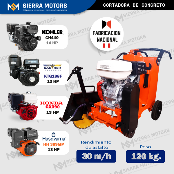 CORTADORA DE CONCRETO NACIONAL