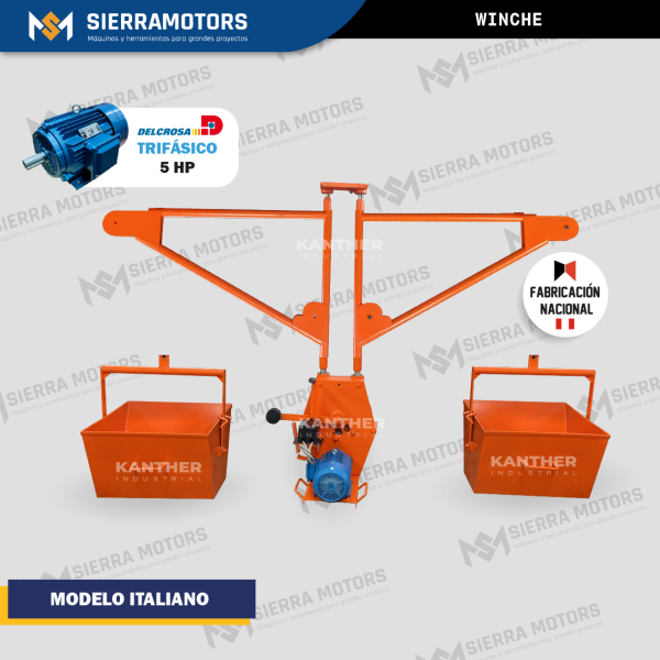 WINCHE MODELO ITALIANO | DELCROSA 5HP
