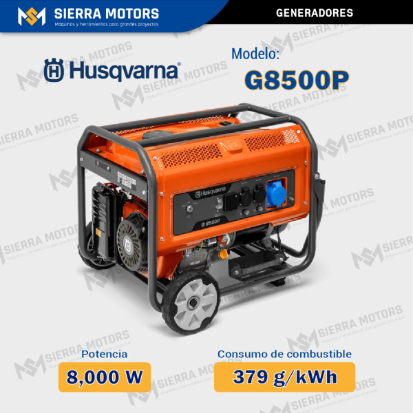 GENERADOR HUSQVARNA G8500P
