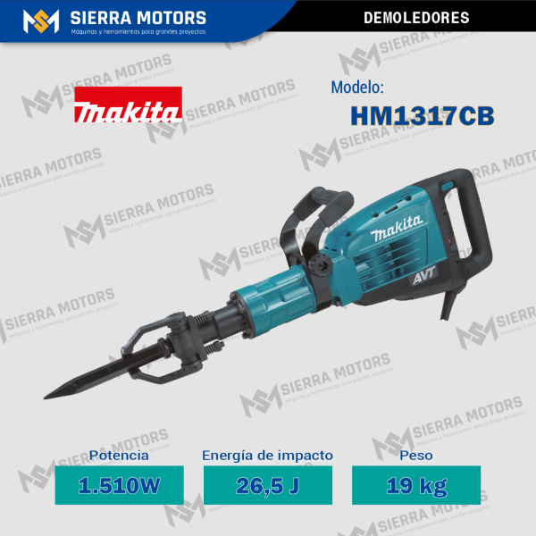 Demoledor Hexagonal MAKITA HM1317CB 28.6 mm