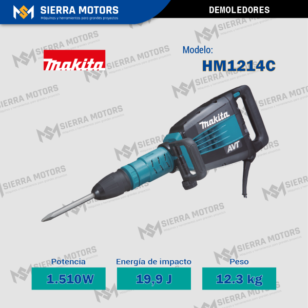Demoledor SDS-MAX MAKITA HM1214C