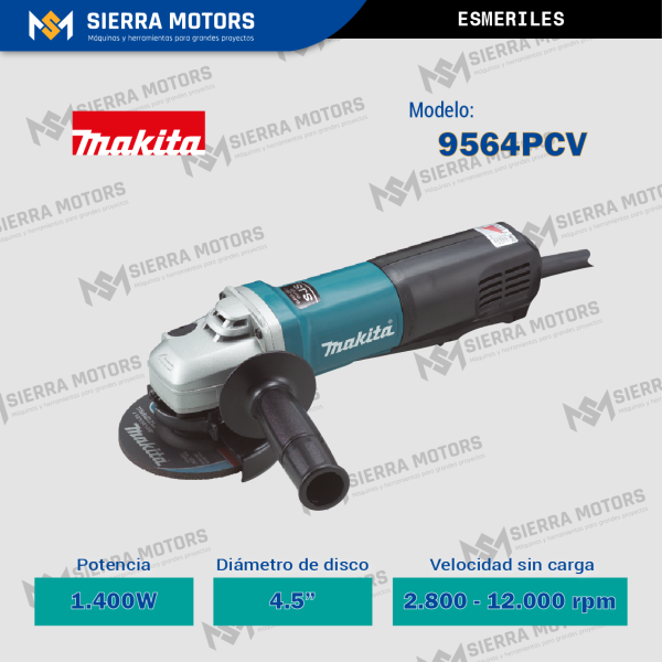 Esmeril angular MAKITA 9564PCV