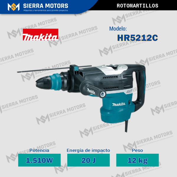 Rotomartillo SDS-MAX MAKITA HR5212C 52mm
