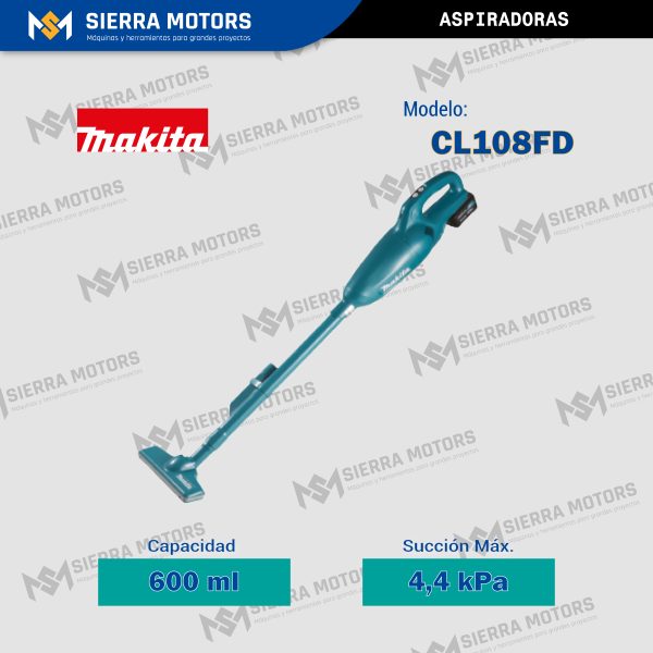 Aspiradora Bastón MAKITA CL108FD