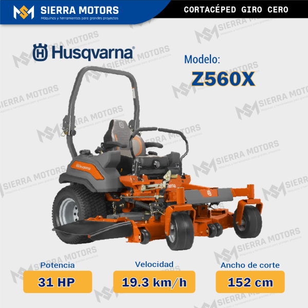 CORTACÉSPED GIRO CERO HUSQVARNA Z560X