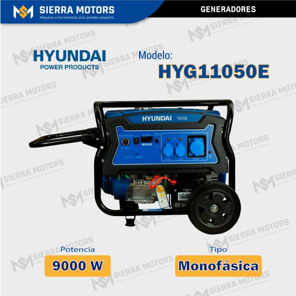 GENERADOR MONOFASICO HYUNDAI  HYG11050E