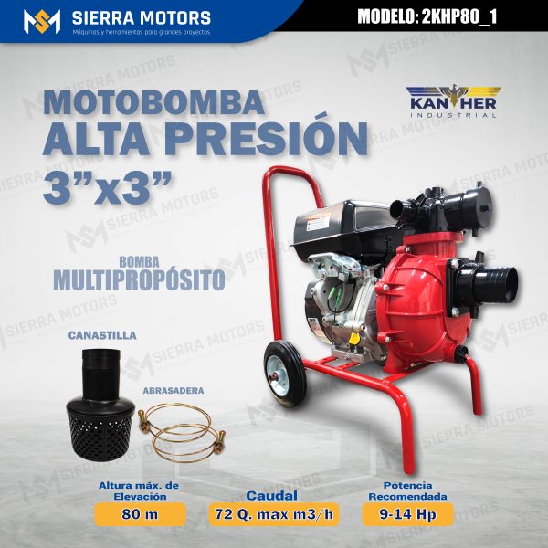 MOTOBOMBA ALTA PRESIÓN KANTHER - 2KHP80_1 - 3"x3"