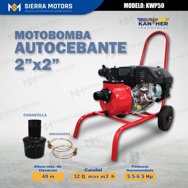 MOTOBOMBA AUTOCEBANTE KANTHER - KWP50 - 2"x2"