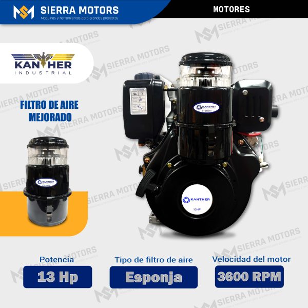 MOTOR PETROLERO KANTHER - KTD188FE 13HP